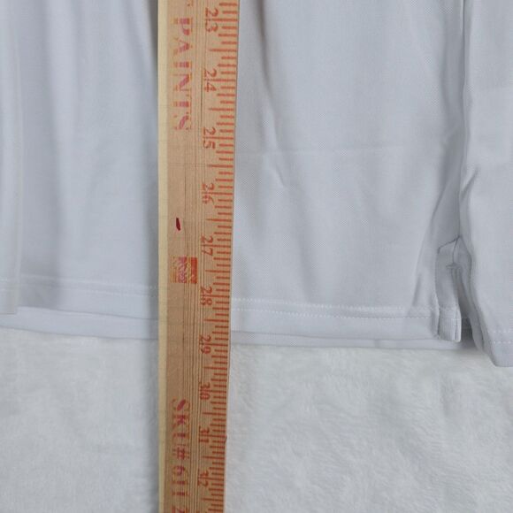 AG Adriano Green Label Men’s White Long-Sleeve Performance Golf Polo Medium - Picture 7 of 12